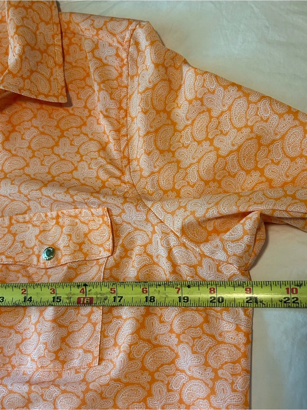 Michael Kors Light Orange Front Zip Top